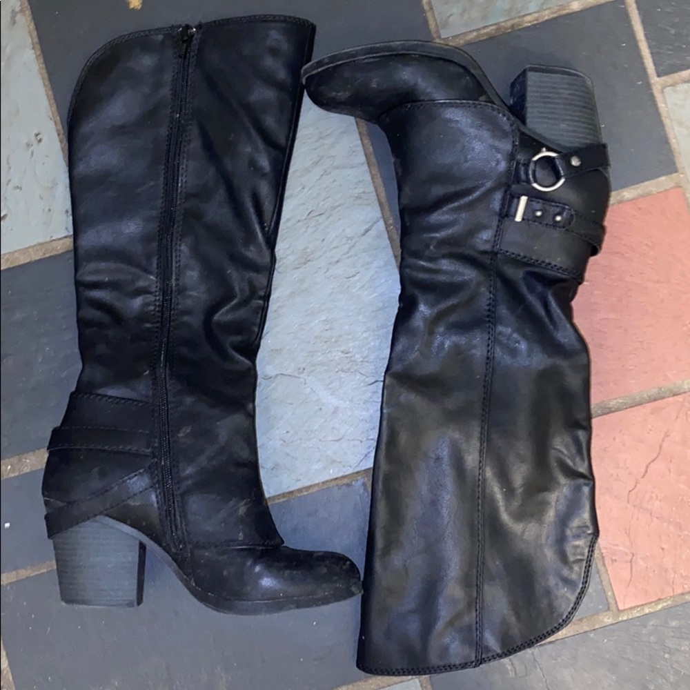 high heeled boots